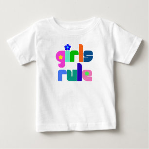 Girls rule baby/toddler t-shirt