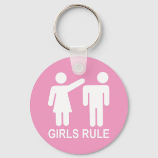Girls Rule Key Ring