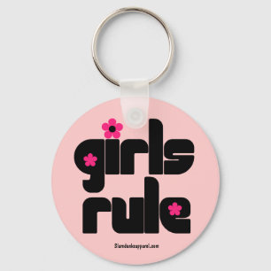 Girls Rule keychain