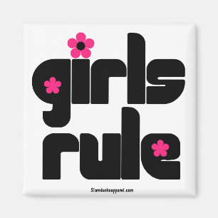 Girls Rule magnet