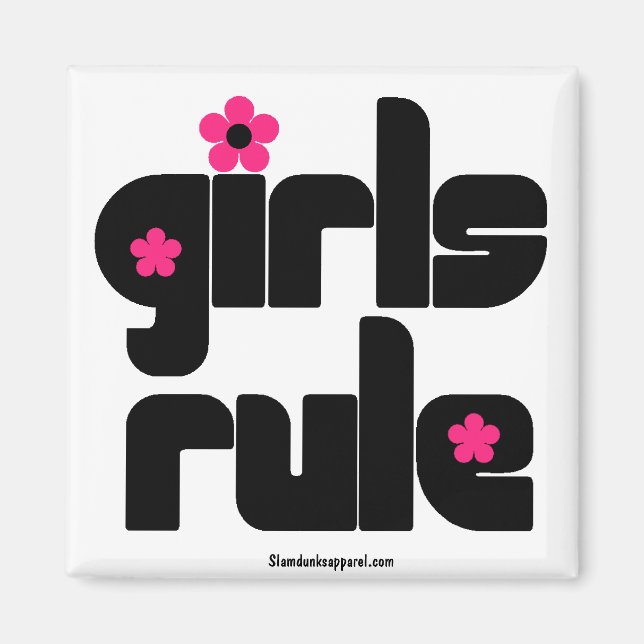 Girls Rule magnet (Front)