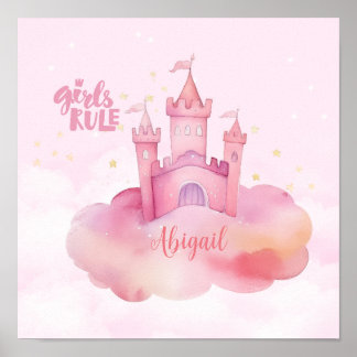 Girls Rule Palace on the Pink Cloud  Poster