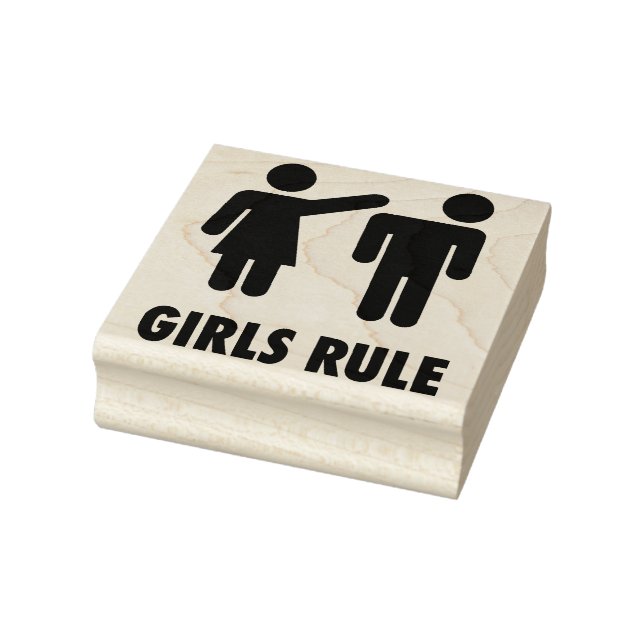 Girls Rule Rubber Stamp (Stamp)