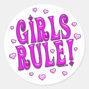 Girls Rule! Stickers