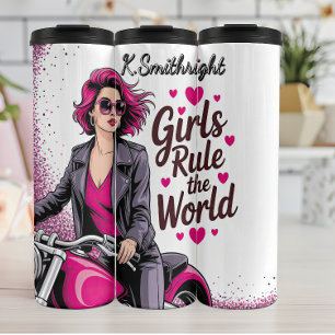 Girls Rule the World Art Thermal Tumbler