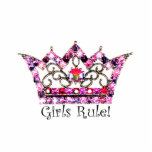 Girls Rule! Tiara sculpture Standing Photo Sculpture<br><div class="desc">Girls Rule! Tiara SCULPTURE - These are fabulous for parties and diva gifts!  You can use  as table decor or cake tops!  Such fun!  







 


com</div>