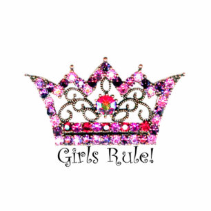 Girls Rule! Tiara sculpture Standing Photo Sculpture