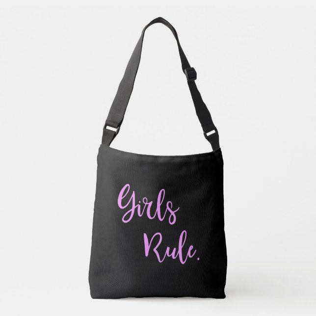 Girl's Rule Trendy Modern Crossbody Bag (Front)