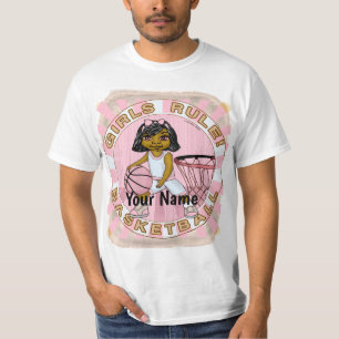 Girls Rules Basketball  T-Shirt