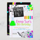 Girl's Science Lab Scientist Party Birthday Invitation<br><div class="desc">I take pride in all my designs, If you have any questions, want custom changes made to the design, or want coordinating items to match & need me to create it, please contact Megan with Emma Sue Bow-tique directly at megan@emmasuebowtique.com . Zazzle is now offering digital files, however if you...</div>