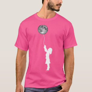 Girls Science Too Moon Space Balloon 895 T-Shirt