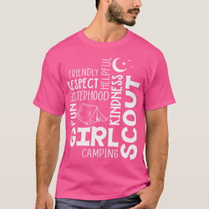 Girls Scout Camping Adventure Scout Troop Cookie D T-Shirt