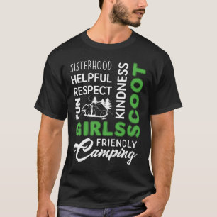 Girls Scout Camping Shirt, Girl Vacation Gifts T-Shirt