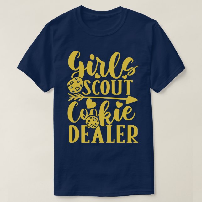 Girls Scout Cookie Dealer  T-Shirt (Design Front)