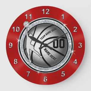 Girls Senior Night Basketball Gift Ideas, Custom Large Clock