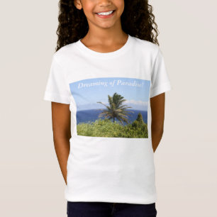 Girls shirt-photography of Palm tree, Ocean View T-Shirt