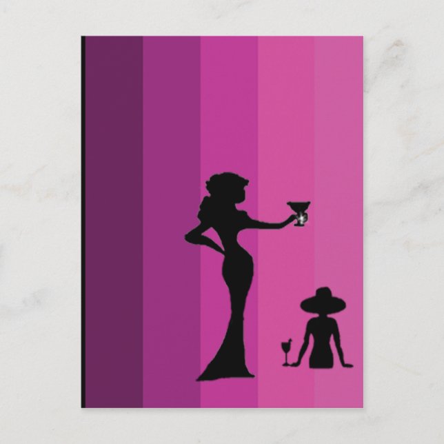 Girl's Silhouette -1 - Postcard (Front)