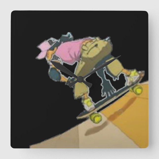 Girls Skate Too - Wall Clock (Front)