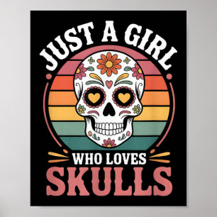 Girls Skull  Poster