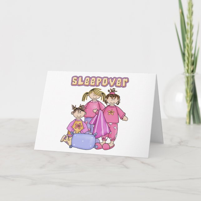Girls Sleepover Card (Front)