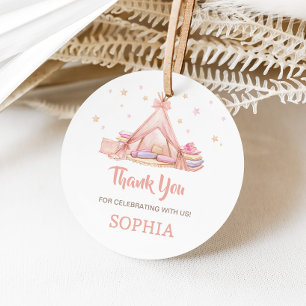 Girls Sleepover Party Birthday Party Round Favour Tags