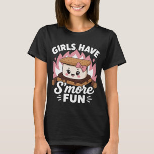 Girls Smores Funny Camping Camp Women Camper T-Shirt