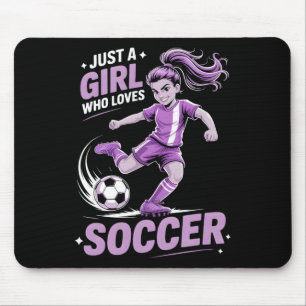 Girls Soccer _1 Mouse Mat
