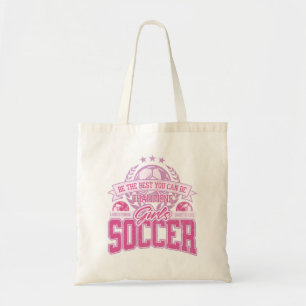 Girls Soccer Champions Tote Bag