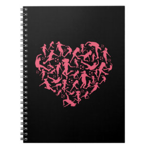 Girls Soccer Heart - Women Players Notebook