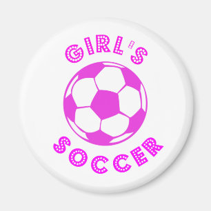 Girl's Soccer Magnet