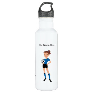 Girl's Soccer Rugged Illustrated 710 Ml Water Bottle