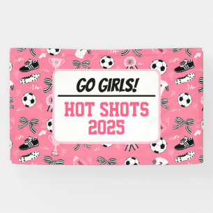 Girls soccer team support  banner