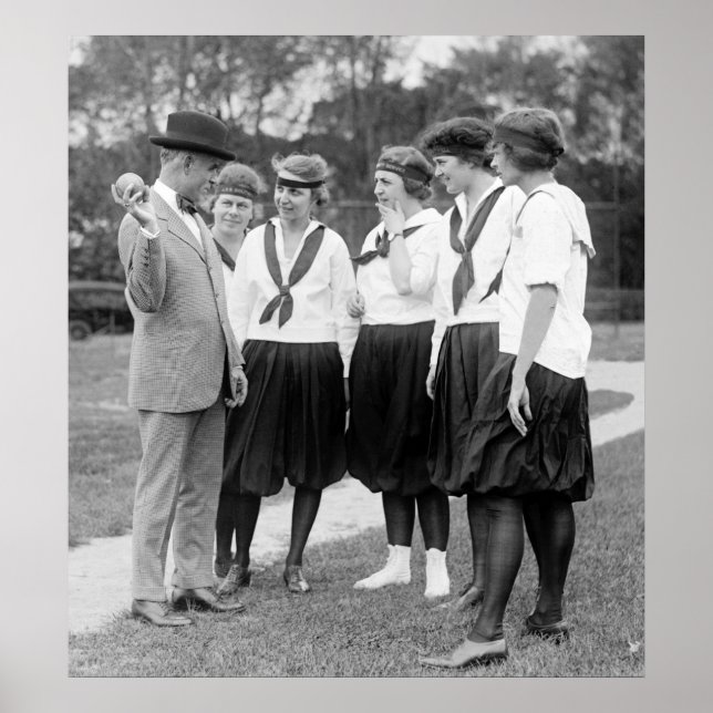 Girls Softball, 1919 Poster (Front)