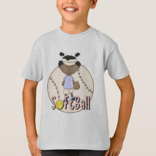 Girls Softball African American t-shirts and Gifts