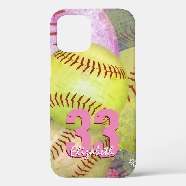 Girls Softball Case-Mate iPhone Case (Back)
