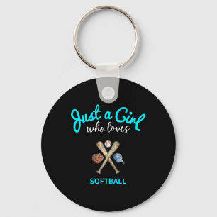 Girls Softll Jersey Kids Softll Key Ring