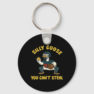 Girls Softll Silly Goose Catcher You Can’t Steal F Key Ring