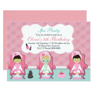 Kids Pamper Party Invitations 6