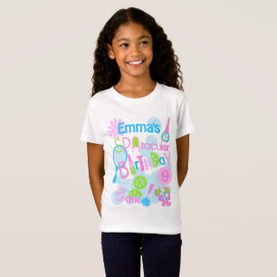 Girls Spa Party Shirt Salon Party Shirt w Makeup