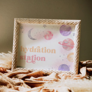 Girl's Space Hyradtion Station Sign