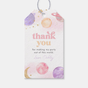 Girl's Space Thank You Tags