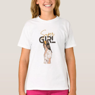 girls special super girls design t shirt