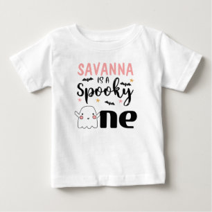 Girl's Spooky One Halloween 1st Birthday Shirt