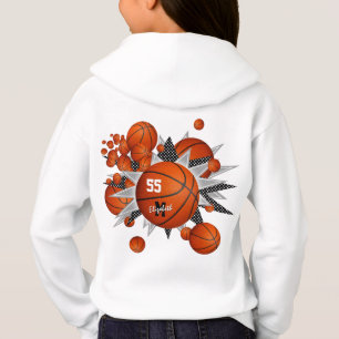 girl's sports apparel basketballs and stars