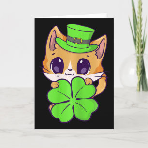 Girls St Patricks Day Happy St Catricks Day Shamro Card