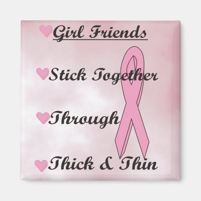 Girls Stick Together Magnet (Front)