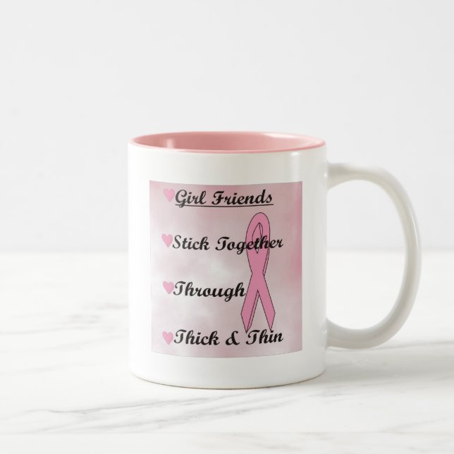 Girls Stick Together Two-Tone Coffee Mug (Right)