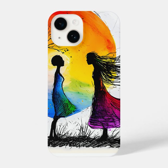 girls sun iPhone case (Back)