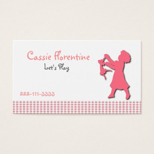 Girl's Sweet calling Card