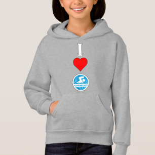 Girls Swimming & Diving Swimmer I Love/Heart Swim
